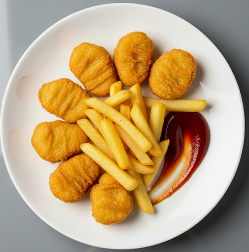 17. 6 Pcs Chicken Nuggets & Chips 