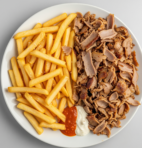 12. Lamb Shawarma Meat & Chips 