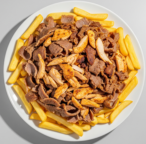 14. Mix Shawarma Meat & Chips 