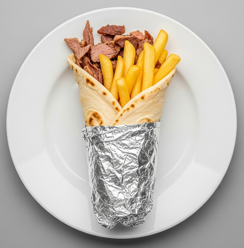 4. Lamb Shawarma Chips In Wrap 